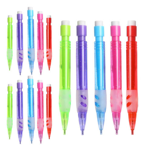Vin Beauty 15pcs Mini Lápices Mecánicos Surtidos 0.7 Mm Con 0