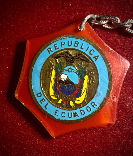Antiguo Llavero Colgante República Del Ecuador 0