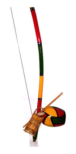 Berimbau Profissional Pintado Tamanho 160 Cm, Modelo Viola 1