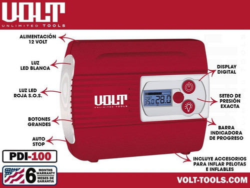 Inflador Digital Volt 12v  - Envio Gratis Al Pais!! 0