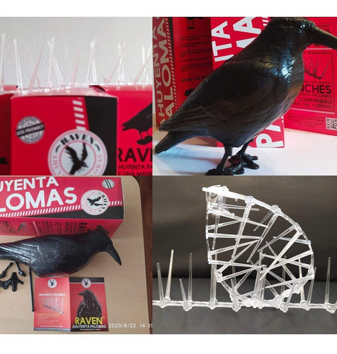 Ahuyenta Palomas Cuervos 2 Y Pinches Púas 1 M Combo P/plaga 1