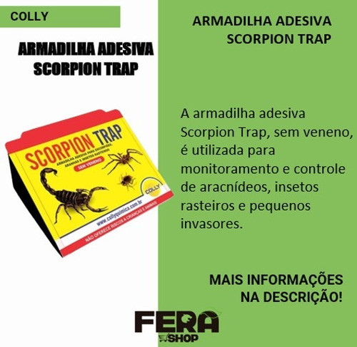 Armadilha Adesiva Para Escorpião - Scorpion Trap Colly 1