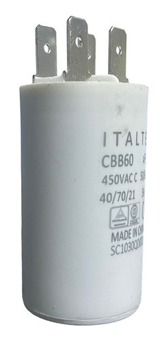 Capacitor Marcha 40 Mf 450 Vac 50/60 Hz Aire Acondicionado 1