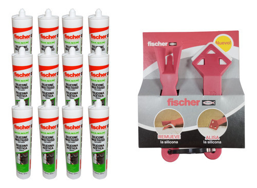 Pack X 12 Cartucho Silicona Transparente De Uso General 0