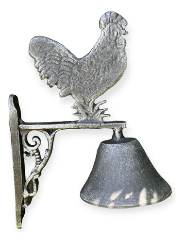 Campana Gallo Fundición En Aluminio Alpha Deco 0