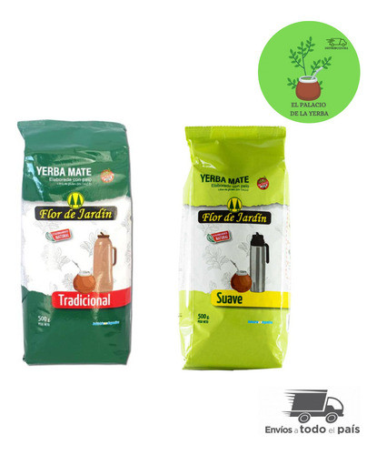Yerba Mate Flor De Jardín Combo X 4u De 500gr 0