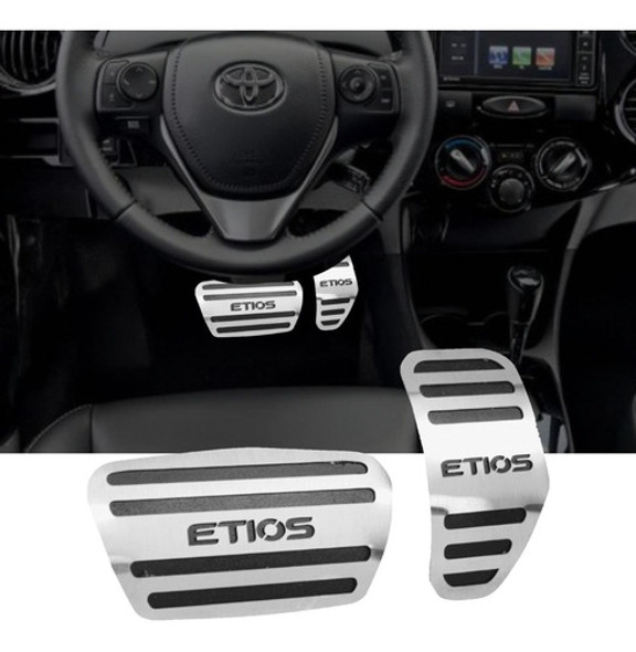 Pedaleira Para Etios Automático Em Aço Inox 0