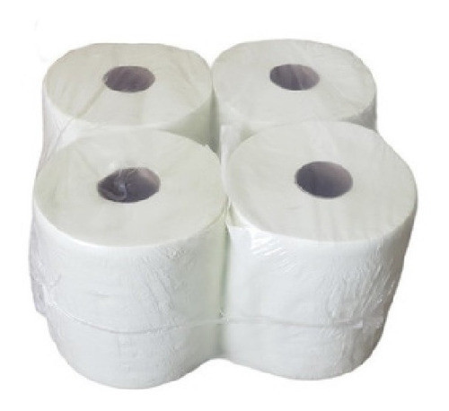 Pack 4 Rollos Bobinas Toalla Tissue 20cm X 200mts Blanca 0