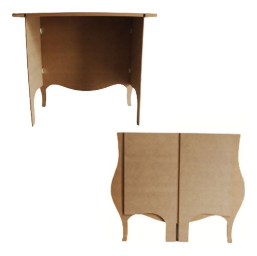 Cômoda Mini Bombe 2 Gavetas Fakes Suporte P/ Doces Decoração 1