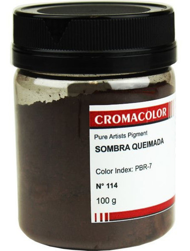 Pigmento Artistico Puro Cromacolor 114 Sombra Queimada 100g 0