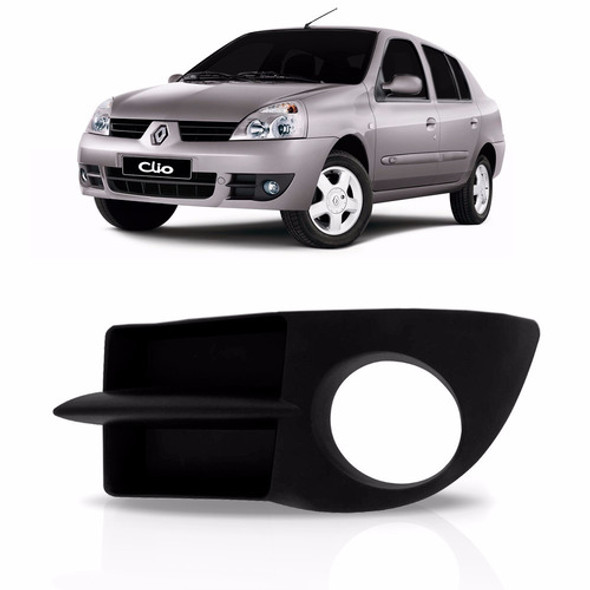 Moldura Farol Milha Grade Parachoque Clio 2006 A 2012 Le. 0