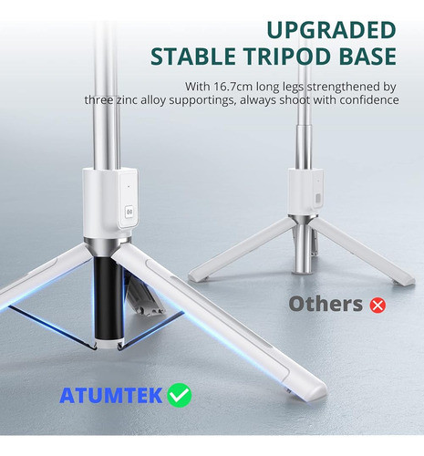 Atumtek Trípode De Palo Selfie De 59  , Soporte De Trípode E 1