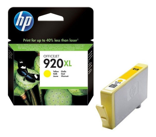 Cartucho Original Hp 920 Xl Amarillo 6000 6500 7000 7500 0