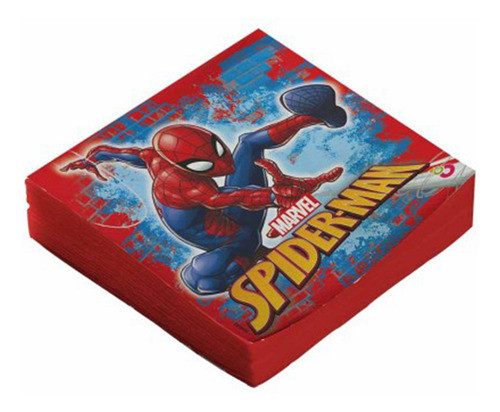 Cotillón Servilletas Impresas X 20 Spiderman Oficial 0