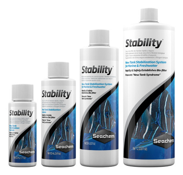 Stability 250ml - Iniciador De Acuarios Premium Seachem 1 Stability 250ml - Iniciador De Acuarios Premium Seachem 1