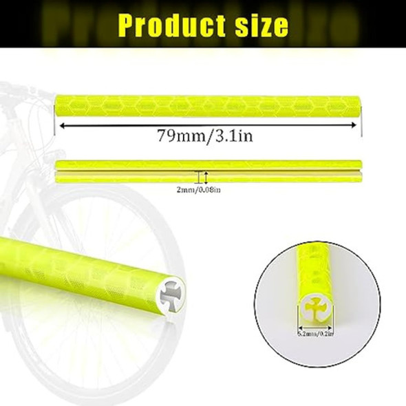 72 Reflectores De Radios Para Ruedas De Bicicleta, 1