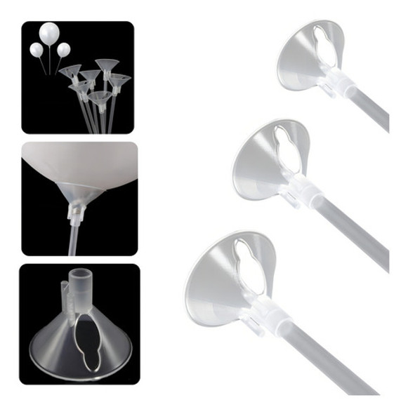 Varetas Para Balão Disefest 33cm 50 Unidades Transparentes 0