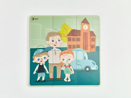 Classic World Puzzle Dia Escolar Petit Baby 1