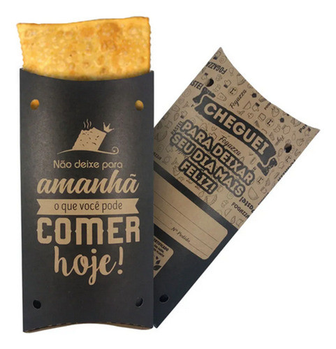 100 Pçs Embalagem Caixa Pastel Delivery Viagem 0
