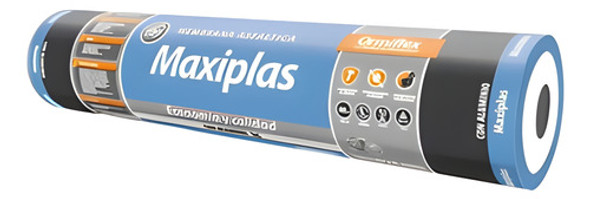 Membrana Asfaltica Con Aluminio Maxiplas 400 Para Techos 0