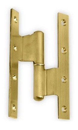 Bisagra Pomela Bronce Pulido 140mm Doble Contacto Fondere 1