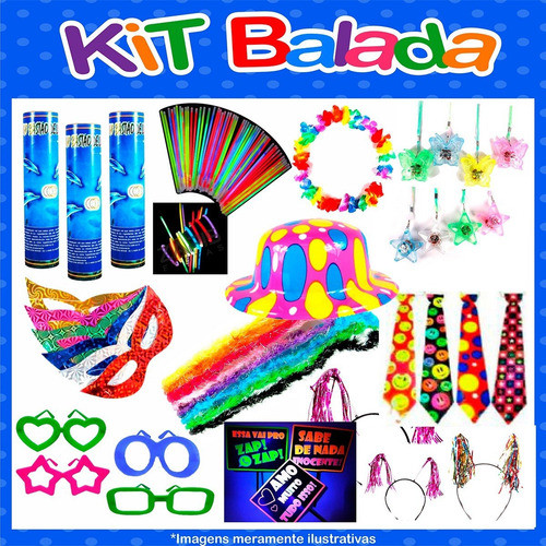 Kit Balada Aniversário Festa Casamento 15 Anos 200 Itens 1