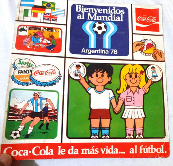 Album Figurita Antiguo Futbol Coca Cola Gomitas Mundial 78 0