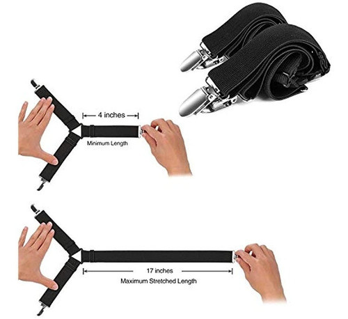 Correas De Soporte Para Sábanas, Sujetador De Sábanas Ajusta 1