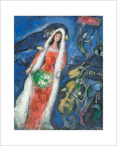 Lamina Fine Art La Mariee Marc Chagall 40x50 Cm Myc Arte 0