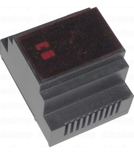 Pack 4x Gabinete Riel Din 10x2 Ventana Roja Negro Caja 0