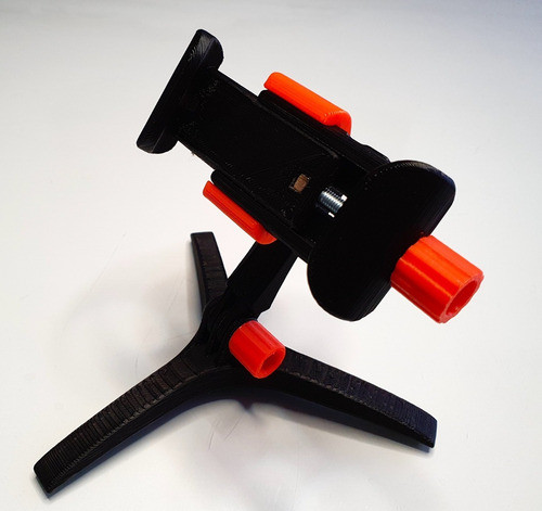 Soporte Articulado De Celulares Para Mesa Black Orange Pvc 1
