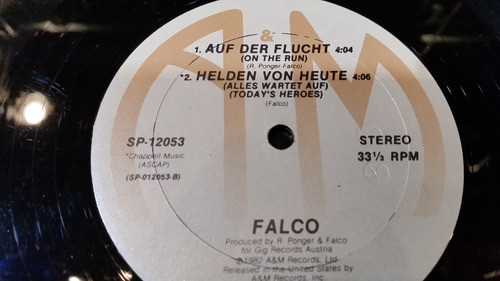 Falco Der Kommissar Vinilo Maxi Usa 1982 Muy Buen Estado 1