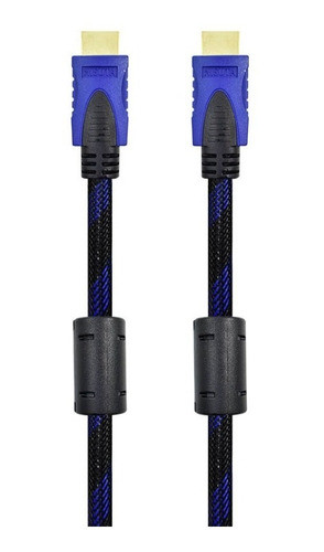 Cable Hdmi Nisuta De 5m V1.4 Con Filtros 1080p Malla De Tela 1