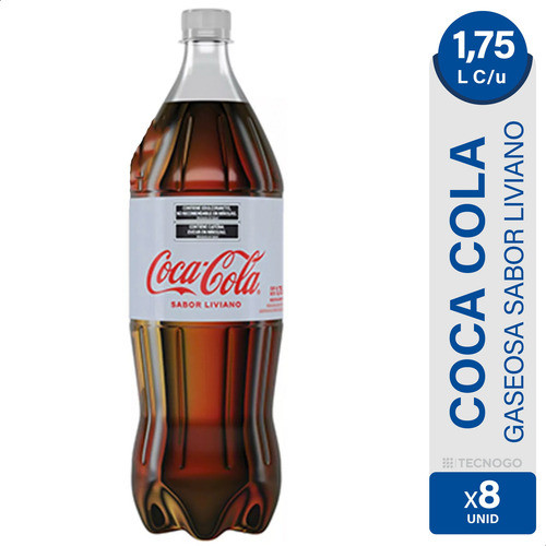 Gaseosa Coca - Cola Light Pet X8 Botellas - 01mercado 0