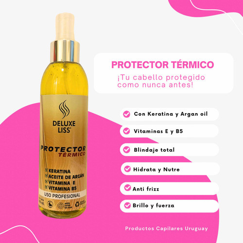 Kit Micro De Botox Capilar + Protector Térmico Deluxe Liss! 1