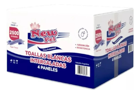 Servilletas Intercaladas New Pel - Toallas 2500 Unidades 0