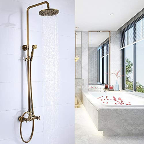 Conjunto De Grifo De Ducha De Baño De Laton Antiguo Acceso 1