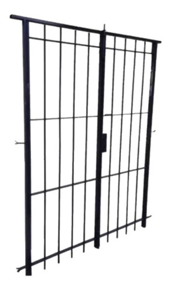 Puerta Reja Hierro Macizo-150x200 C/cerradura Y Pasador 0