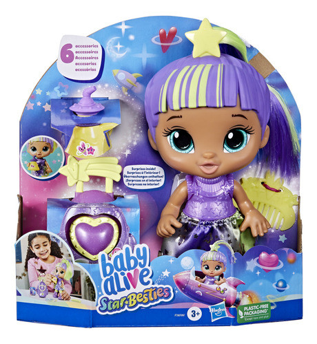 Figura Baby Alive Star Besties 20cm Lovely Luna Ub 0