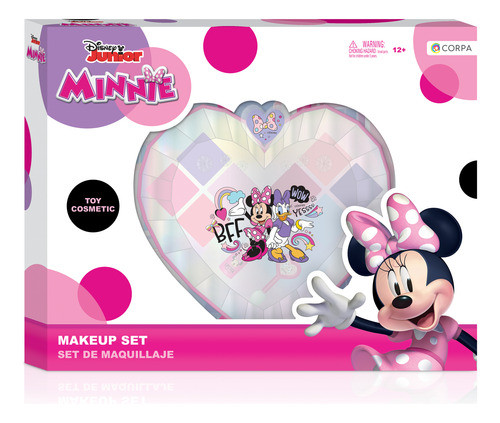 Set Juego De Maquillaje Corazon Facetado Minnie Disney 0