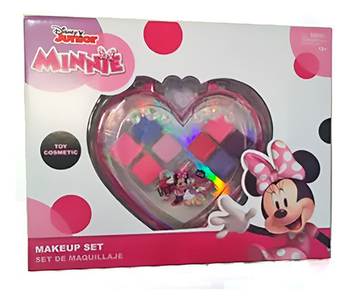 Set Juego De Maquillaje Corazon Facetado Minnie Disney 1