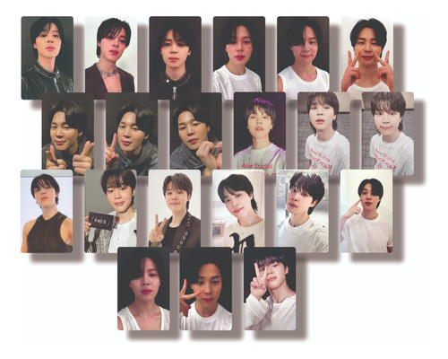 Bts - Set De 21 Photocard - Face - Jimin 0