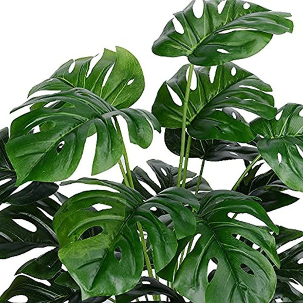 Plantas Artificiales De Hojas De Palmera Faux Fake Monstera 1