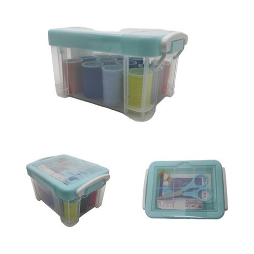 Kit De Costura Azul Com 12 Cores 0