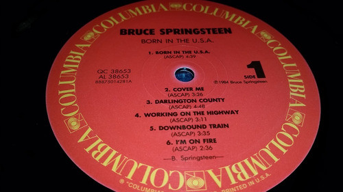 Bruce Springsteen Born In The Usa Lp Remaster Insert 180 Gr 1