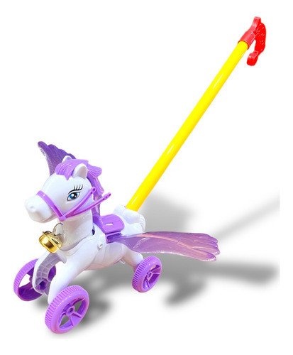 Unicornio De Arrastre Mueve Las Alas Caballo Pony Magico 1