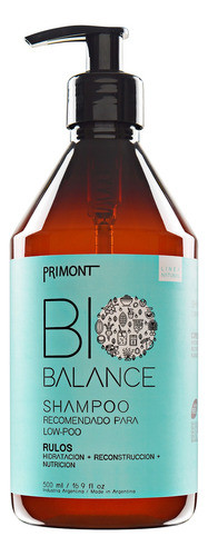 Shampoo Rulos + Crema De Peinar Bio Balance Primont 1