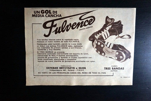 Antigua Publicidad Botines Fulcence  En Papel 0