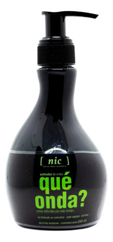 Nic Que Onda Crema Peinar Activador De Rulos Vegano 250ml 6c 0