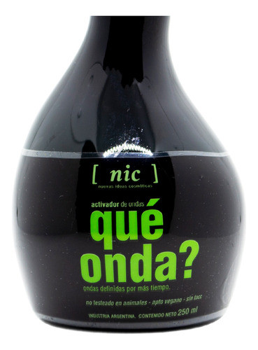 Nic Que Onda Crema Peinar Activador De Rulos Vegano 250ml 6c 1